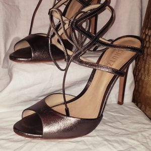 Schutz bronze sandal.